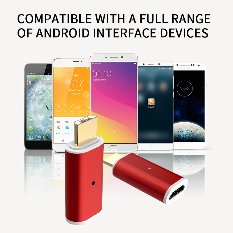 SUNPHG Магнитный адаптер для зарядки телефона передачи данных Samsung S7 A7 usb мини разъем