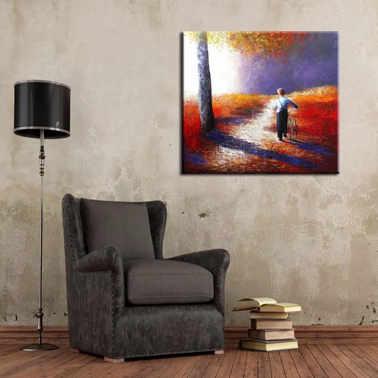 100% ручная роспись высокое качество абстрактный дизайн пейзаж картина маслом