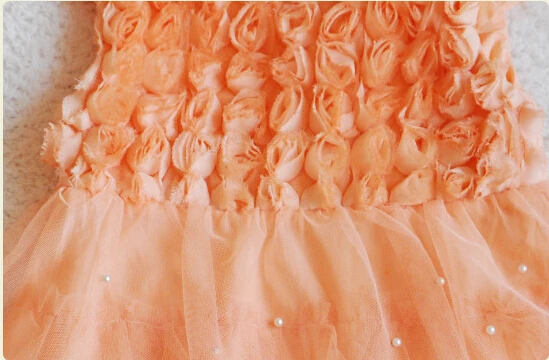 little baby girls dress customes kids clothes toddler children clothing beads Flowers vestidos roupas infantil meninas infantis | Мать и