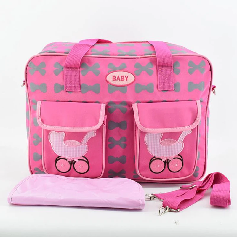 

Baby Diaper Bags For Mom Nappy Stroller Bag Organizer Designer Multifunctional Tote Bag with wet pad