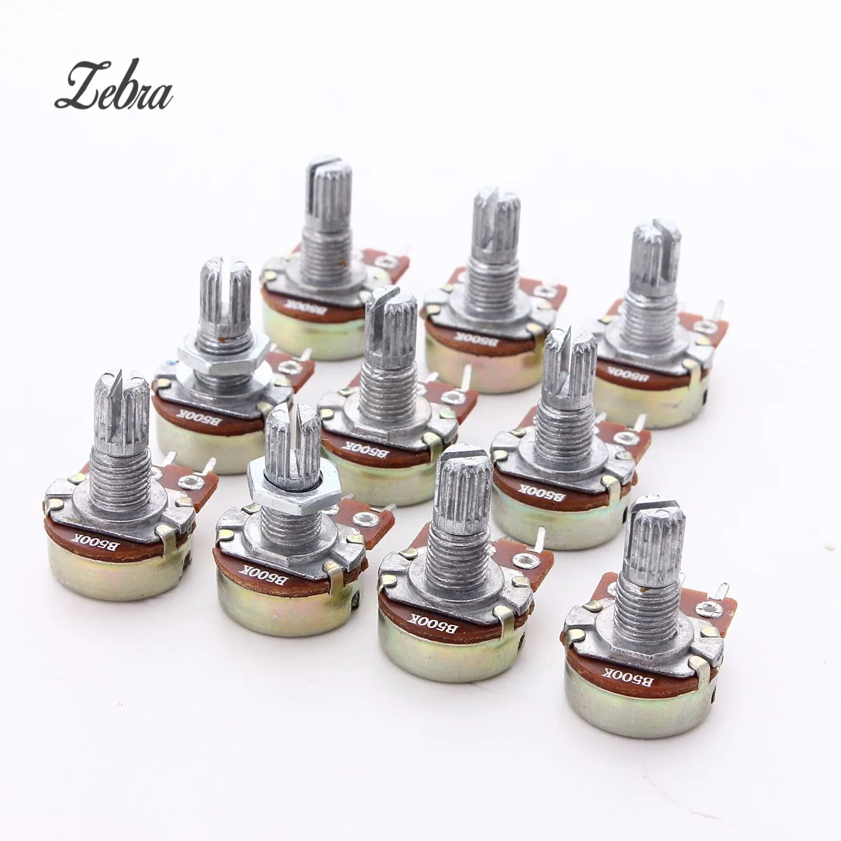 10 шт. длинный сплит вал 18 мм электрическая бас гитара громкость тонус Pots