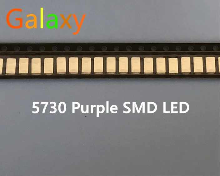 50 шт. 5630/5730 SMD/SMT УФ/фиолетовый цвет SMD SMT 5730 светодиодный светильник с чипом (1 8 ~ 3 4