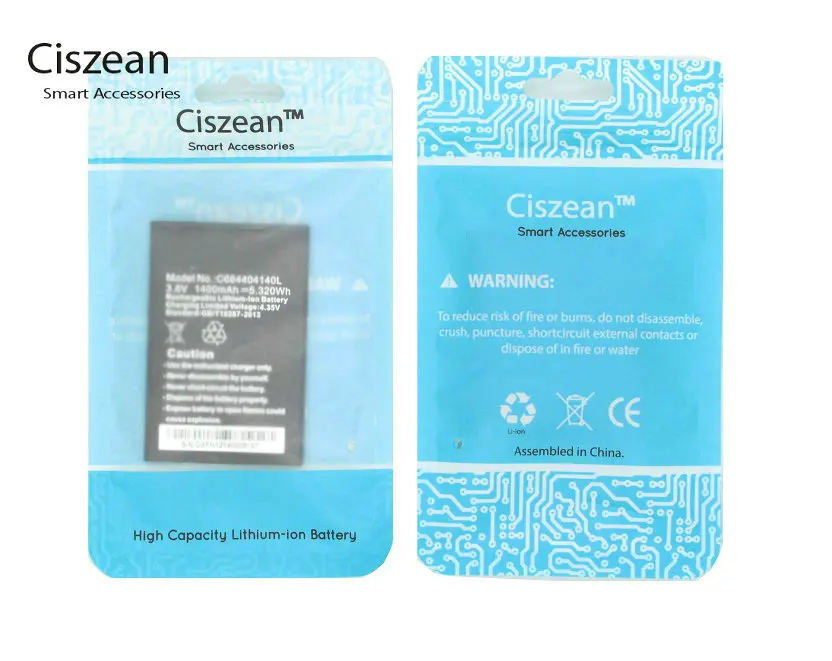 Ciszean 2 шт./лот 1400 мАч Сменный аккумулятор для мобильного телефона BLU LIFE PLAY MIMI L190