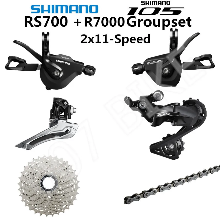 SHIMANO RS700+ R7000 группа 105 R7000 переключатель дорожный велосипед SL+ FD+ RD+ CS+ CN передний переключатель задний переключатель