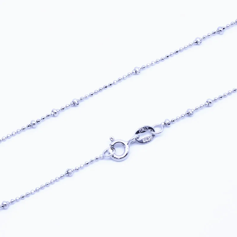 Специальное ожерелье-цепочка с круглыми бусинами 16 дюймов 18 40 см 45 подлинное