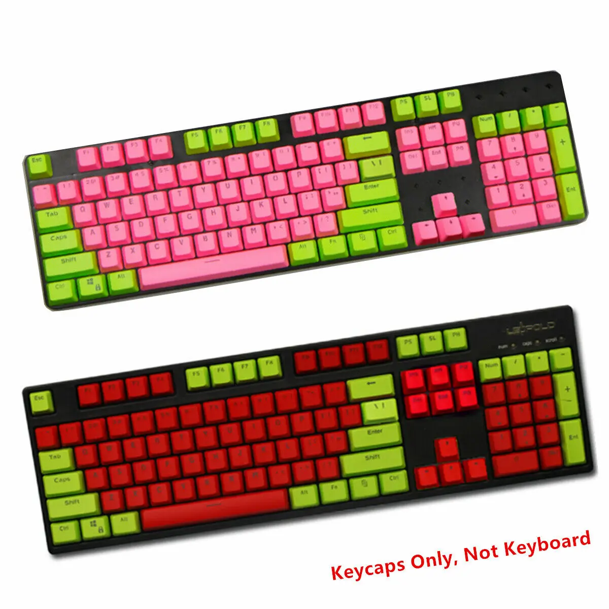 87/104 клавиш EVA красный розовый PBT подсветка Keycap OEM высота Doubleshot набор ключей для Cherry