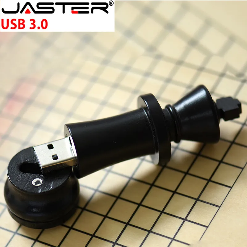 JASTER хит продаж USB 3 0 деревянный международный шахматный флеш накопитель 4 ГБ 16 32 64