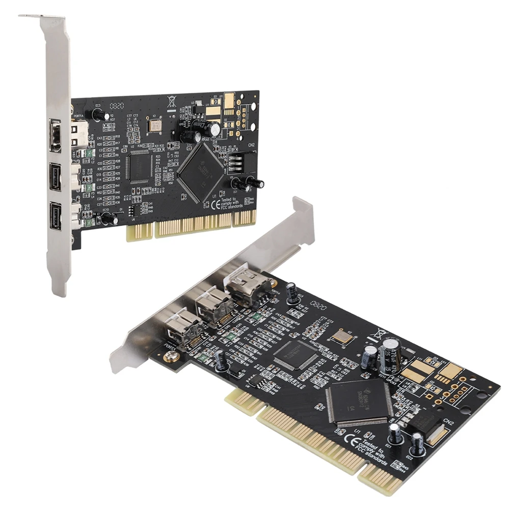 PCI 3 port Firewire 800 1394 b/a (2B1A) Карта видеозахвата Мбит/с контроллер карта адаптер