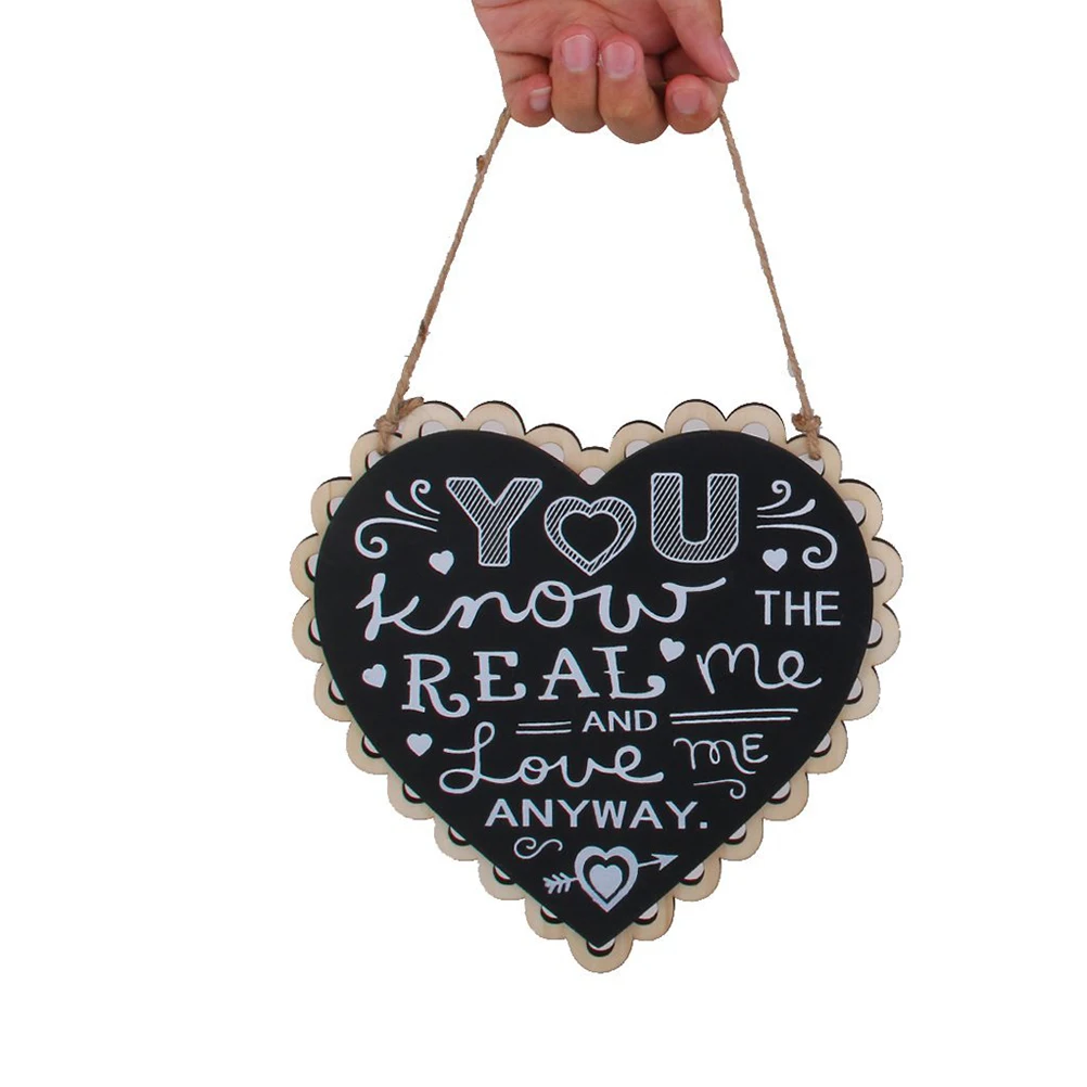 DIY висит Свадебные деревянный знак вы знаете реальные мне и Love Me так или иначе|sign