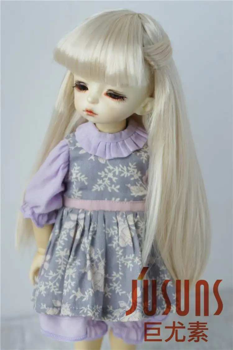 Blond SM202 JD088 1/6 YOSD BJD кукольные парики длинные прямые синтетические мохеровые волосы 6-7 аксессуары для кукол - Цвет: Blond SM202