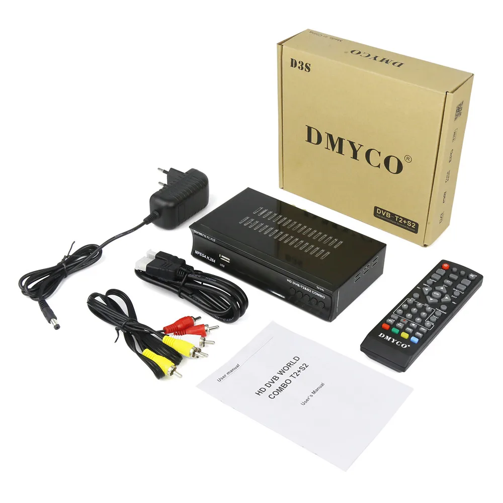 HD цифрового наземного Спутниковое ТВ комбинированный приемник dvb t2 + S2 C01S 1080 P DVB T2