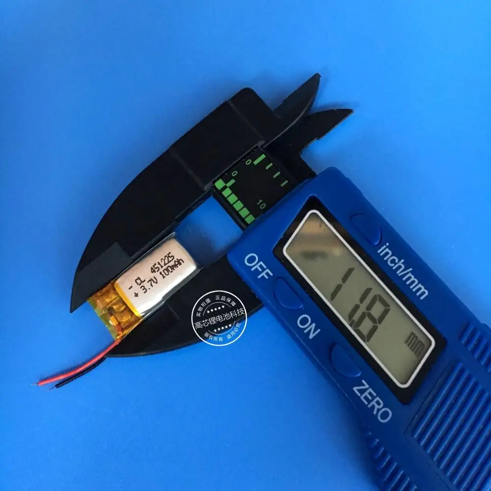 bluetooth headset 451225 bracelet micro device smart wearable 3 7v polymer rechargeable lithium battery core rechargeable li free global shipping