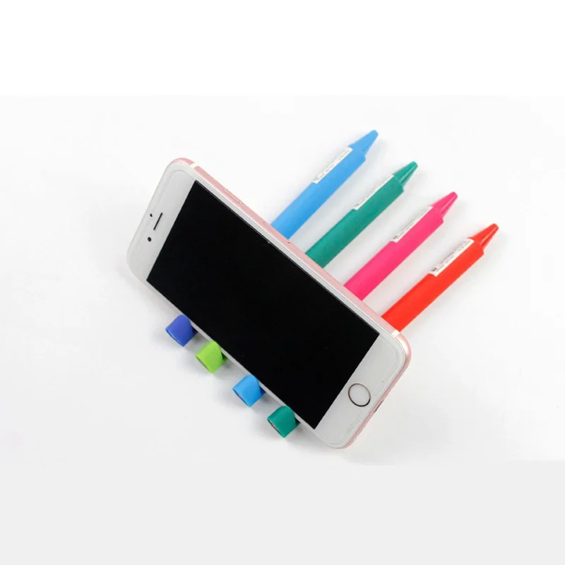 

2X Cute Hit Color Phone Stand Gel Pen Writing Signing Pen School Office Supply Student Stationery Rewarding