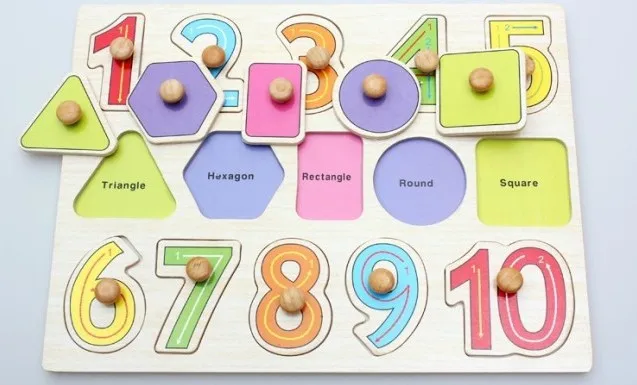 Материалы Монтессори развивающие игрушки Дети Дошкольное обучение подсчет