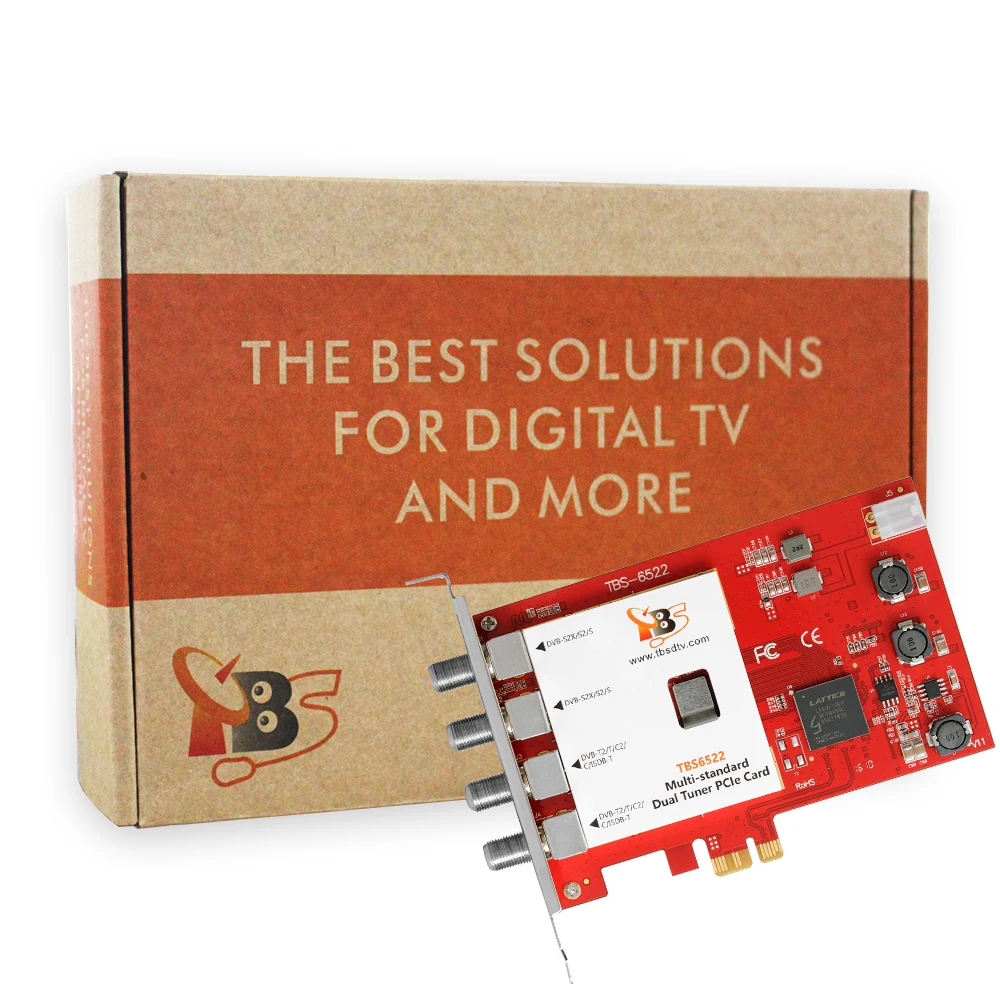 TBS6522 мульти стандартный двойной тюнер pci-e card Поддержка DVB-S2X/S2/S/T2/T/C2/ c/ISDB-T FTA ТВ