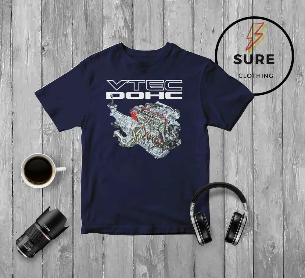 Футболка Vtec Engine Hon Dohc Racing Мужская футболка с рисунком летняя модная однотонная