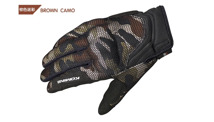 KOMINE gk-194 углеродного волокна 3D дышащая сетка поверхность сенсорные мотоциклетные перчатки. для