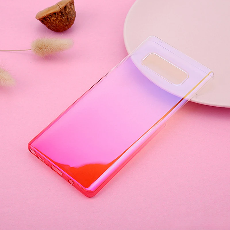 Чехол из градиентного стекла для Samsung Galaxy Note 9 8 S9 Plus S8 S7 edge закаленное стекло