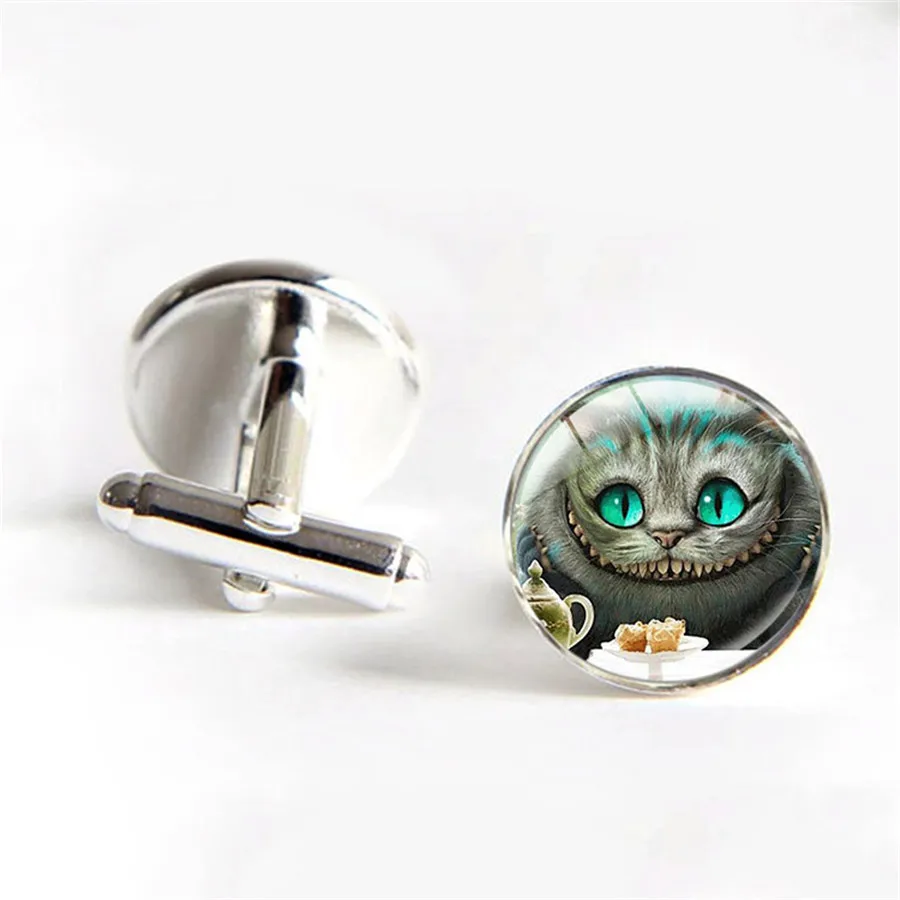 Модная новинка Европейский Винтажный стиль запонки на пуговицах Алиса в стране