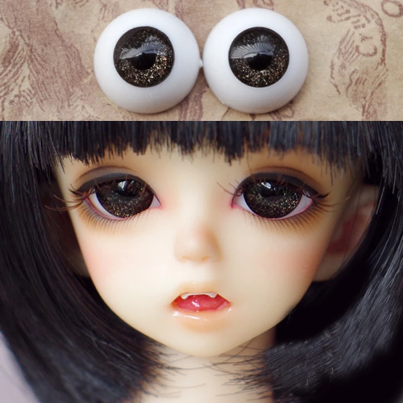 Большие размеры черные глаза Bjd для кукол BJD Игрушки очков 1/3 1/4 1/6 SD куклы 16 мм 18 20 22