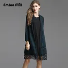 Весна, китайский стиль, вышивка, средняя и длинная секция, плюс, пальто, модное, тонкое, элегантное, ветровка, пальто для женщин, плюс размер, M-5XL