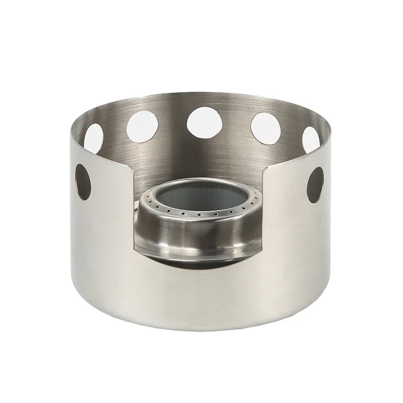 

Outdoor windproof alcohol furnace portable stainless steel circular windshield solid liquid head fire boil