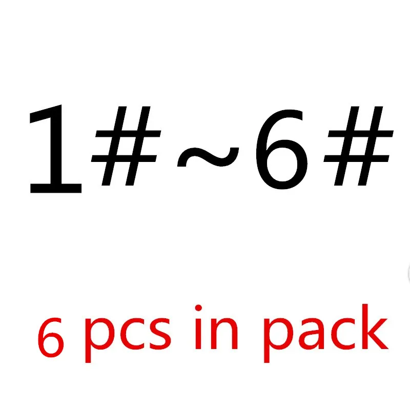 6pcs 1-6 Высококачественный скребок для полости рта, стоматологические средства для удаления зубного камня, скребок для зубного налета, инструмент для удаления зубного камня, стоматологический инструмент - Цвет: 6pcs 1-6