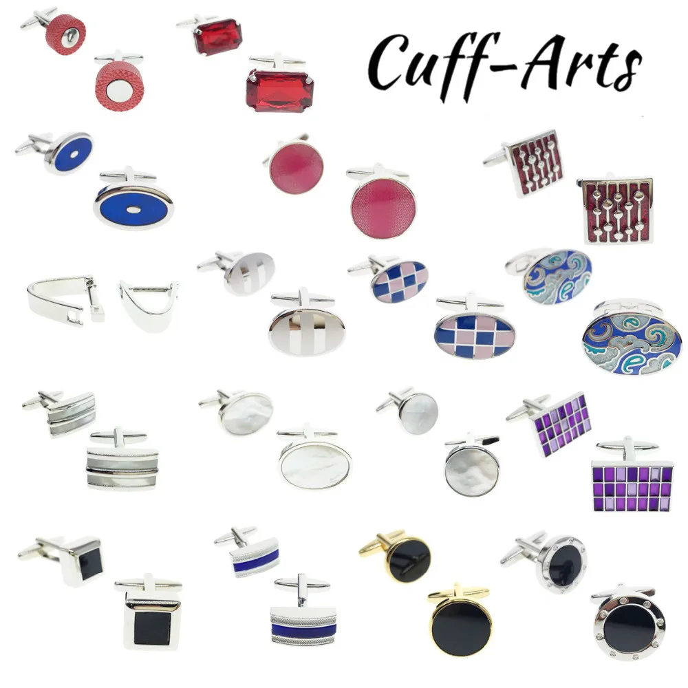 

Запонки для мужчин, красочные запонки, полукаменные Перламутровые и Ониксовые запонки, запонки для рубашки, запонки PT0021