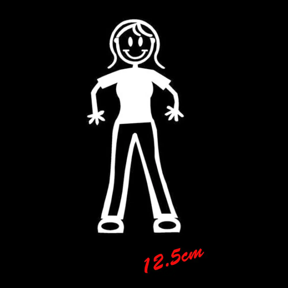 MY STICK FIGURE семейные наклейки на окна автомобиля для взрослых женщин винные