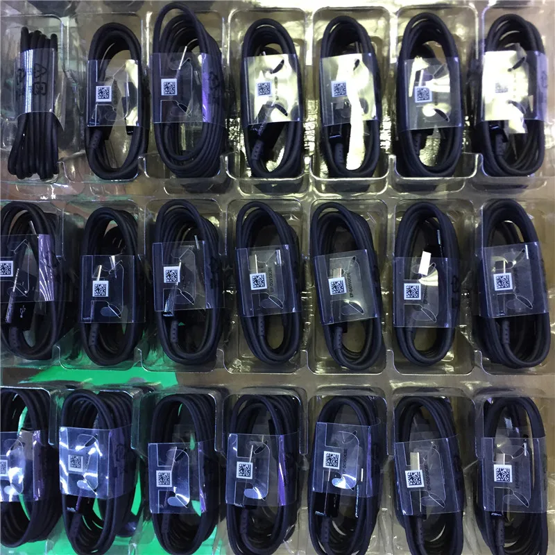 100 шт./лот 100% оригинальный USB кабель типа C 1 2 м 2A для быстрой зарядки Samsung Galaxy s9 S8 note 7