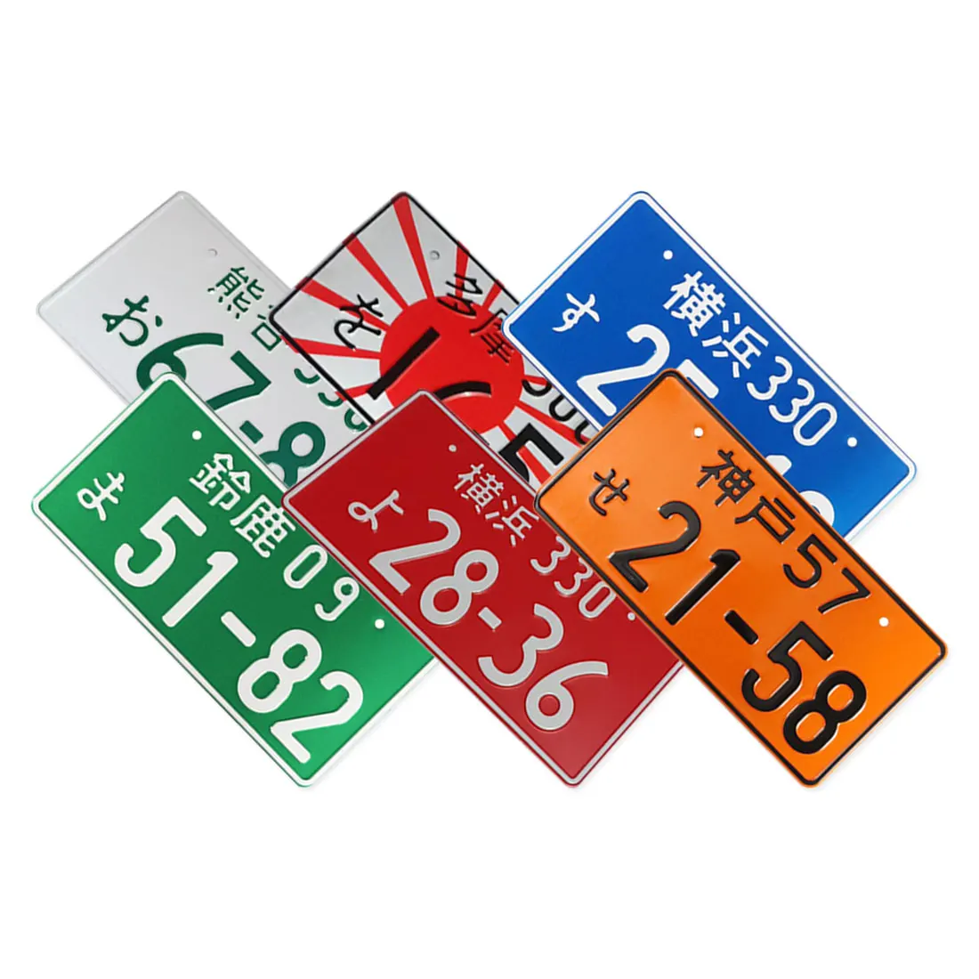 Универсальный автомобильный мотоцикл японский номерной знак Алюминиевая бирка