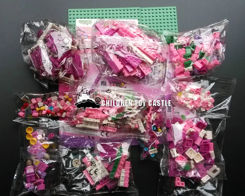 Ausini 576 шт. пластиковые наборы строительных блоков Детские игрушки Мечта