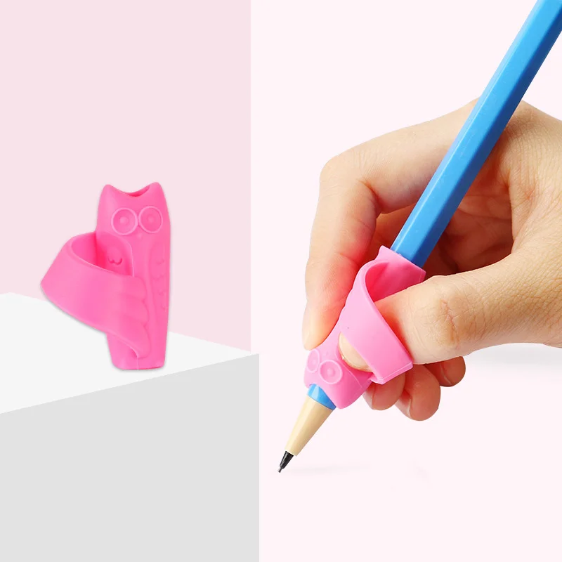 Ручки для письма с двумя пальцами силиконовые ручки ручек ручного тремя детей и