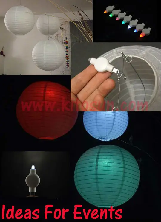 KITOSUN100pcs/pack  REUSABLE  FLORALYTE DECORATIVE ACCENTS/paper lantern led Light