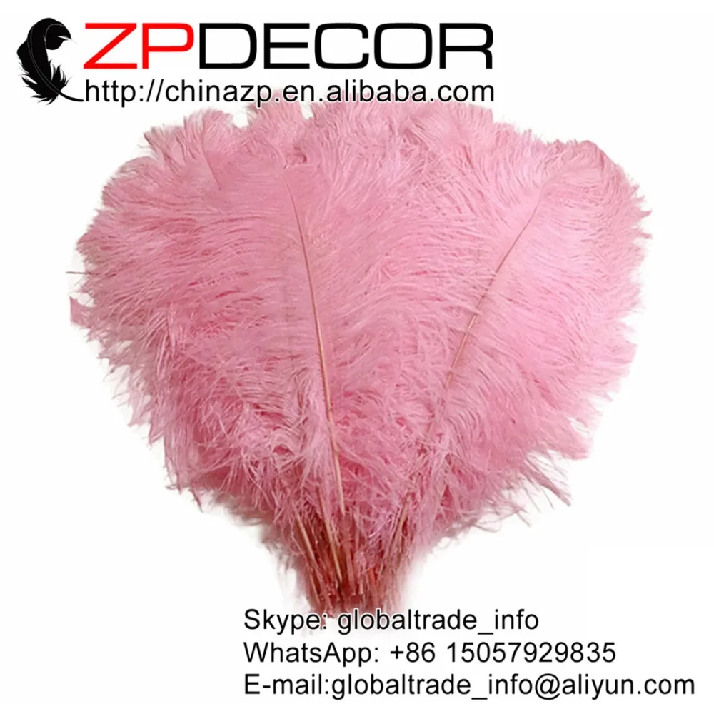 

ZPDECOR 100 шт./лот 50-55 см (20-22 дюйма) ручной выбор страусиные перья гладкие детские розовые Страусиные хвосты перья для карнавала шоу