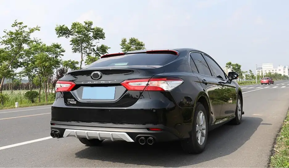 JINGHANG ABS задний бампер для губ автомобильный диффузор подходит Toyota camry 2018 2019 |