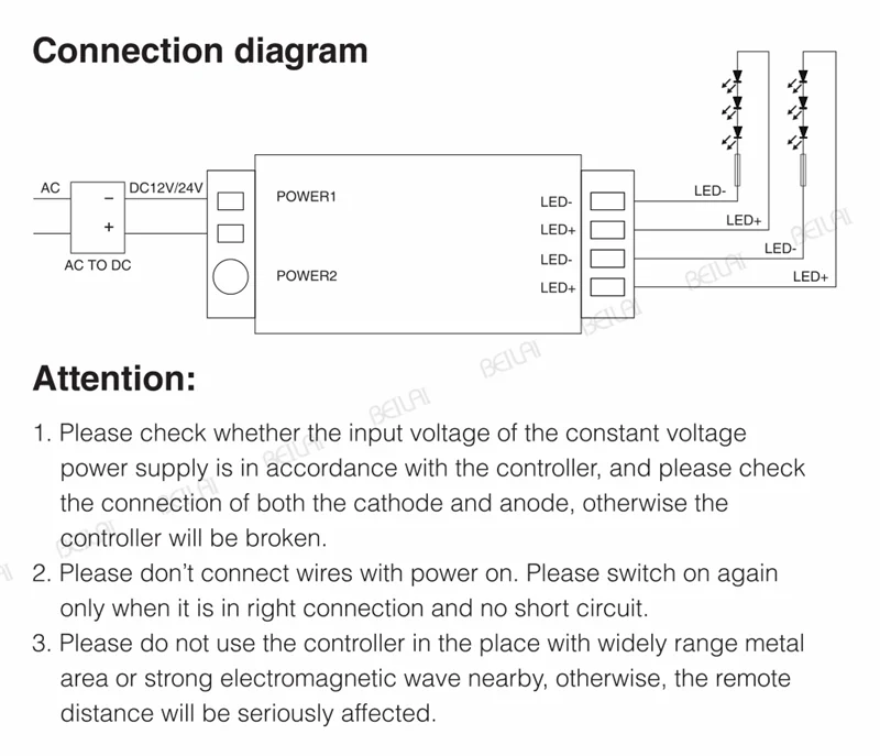 Mi Light 2 4G RF 4Zone Одноцветный диммер WIFI контроллер Беспроводная яркость Регулируемый