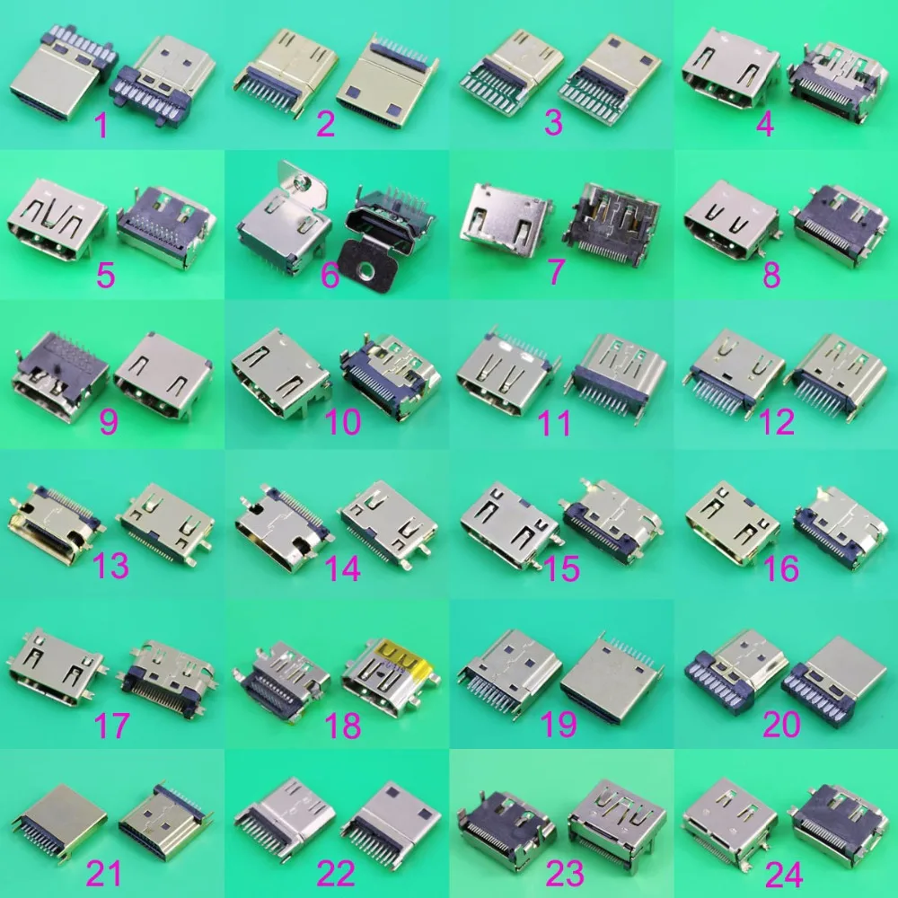 YuXi для штепсельной вилки 19Pin провод припоя разъемов сделай сам|hdmi male solder connectors|hdmi