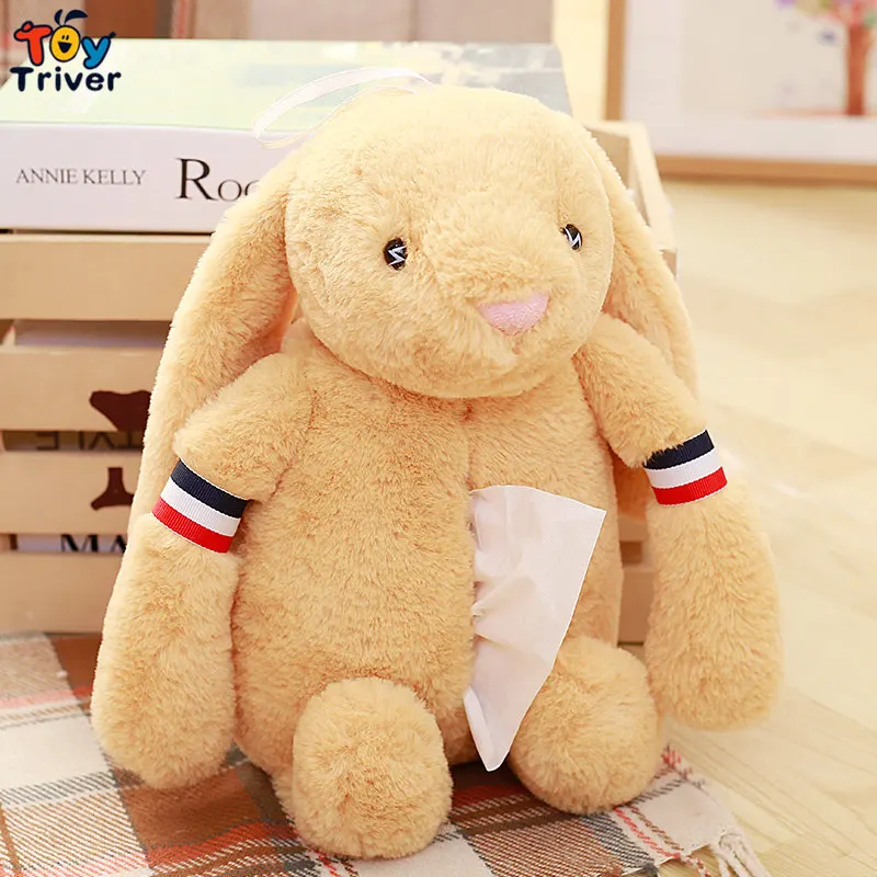 Loppy кролик кулон плюшевая игрушка Triver чучело кукла тканевая Коробка Чехол для салфеток бумажный держатель для дома и офиса украшение автомобиля подарок