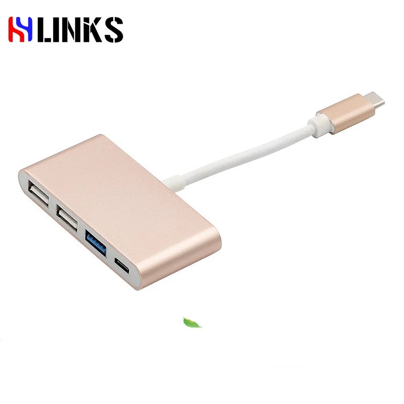 Портативный 4 Порты и разъёмы Тип usb C 3 1 Multi адаптер USB 0 концентратора Металл