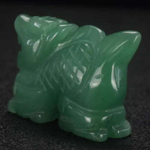 Бесплатная доставка Новый 52 мм натуральный китайский Аква нефрит резная статуя