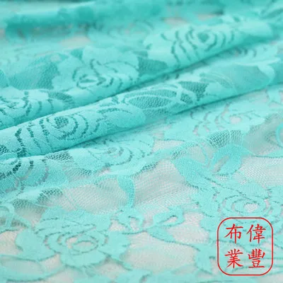 Бесплатная доставка эластичная кружевная сетчатая ткань с розами платье рубашка