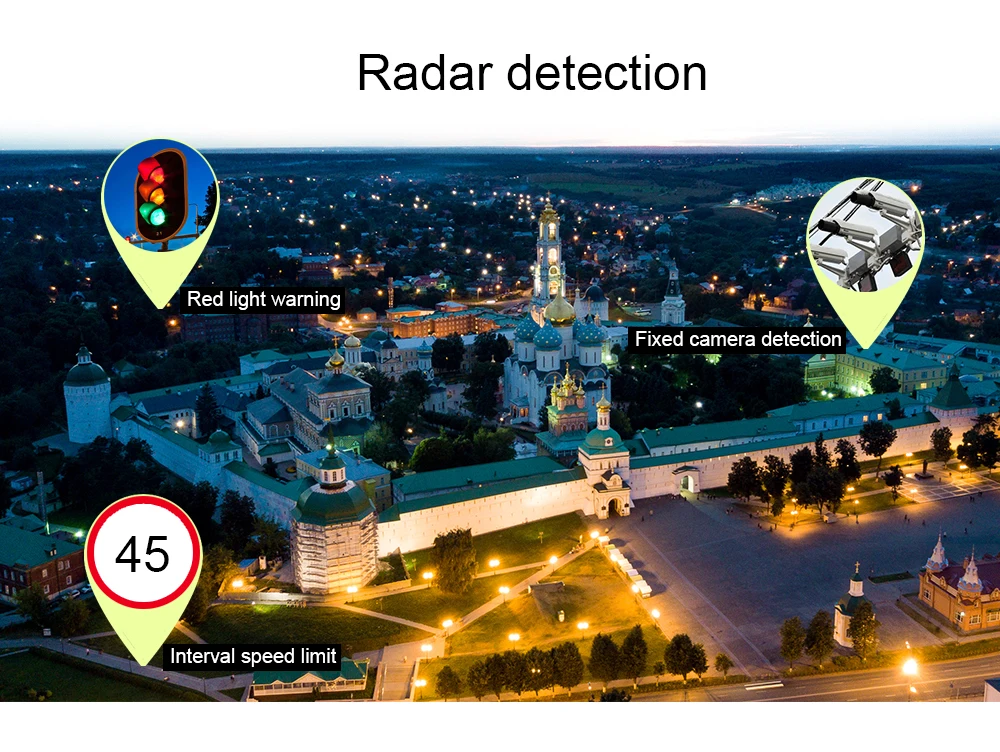 Радар-детектор 3 в 1, Автомобильный видеорегистратор, gps камера, регистратор, видеорегистратор, радар-детектор, 3 дюйма, ips дисплей для России, лазерный детектор 1080p