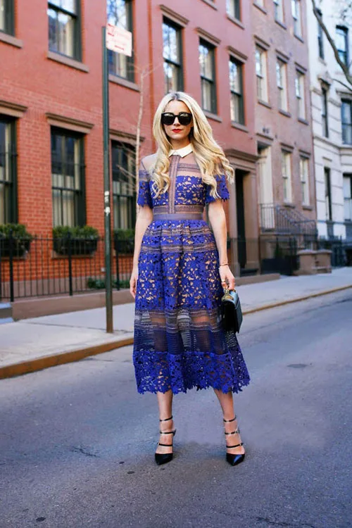 2017 новое поступление Брендовое Новое Кружевное вязаное платье для автопортрета