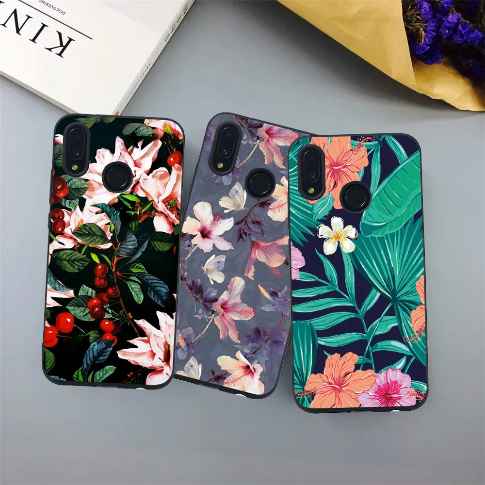 Filecase Phone Cover For Huawei P30 Lite Pro Case Soft TPU Silicone Covers Shell Nova 4e 4 e Flowers Funda |