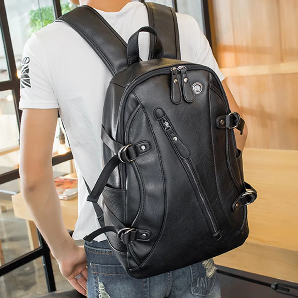 Горячая продажа масло воск кожаные рюкзаки в западном стиле модная сумка для