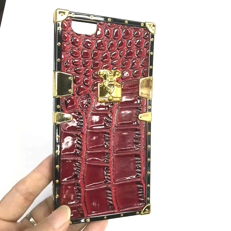 Стиль коробки Крокодиловая Кожа чехлы для телефонов iPhone X XS Max XR чехол