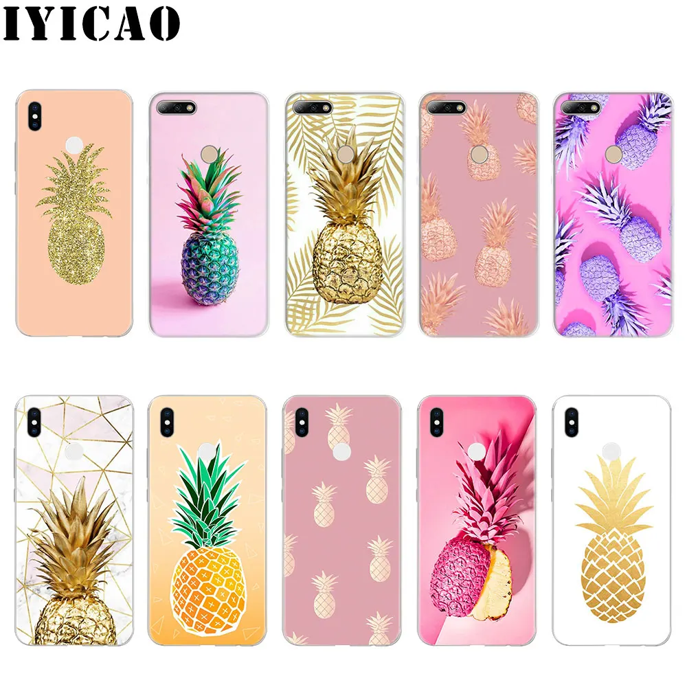 IYICAO летние фрукта ананаса жесткий чехол для Huawei P8 P9 P10 P20 P30 Lite 2015 2016 2017 Plus Pro P Smart 2019 |