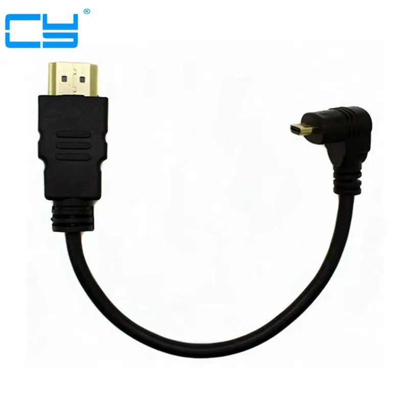 1 шт. вверх вниз угловой микро HDMI-совместимый к HDMI кабель Угловой типа A type c 30 см/0 3