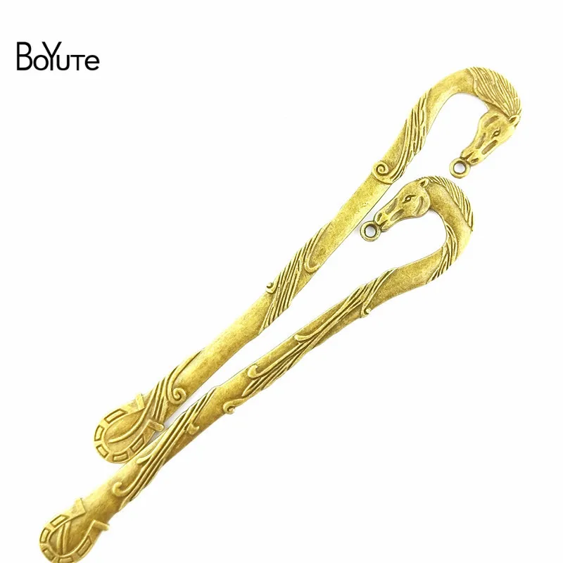 BoYuTe (10 шт./лот) 21*125 мм античный бронзовый сплав цинка морская лошадь Закладка